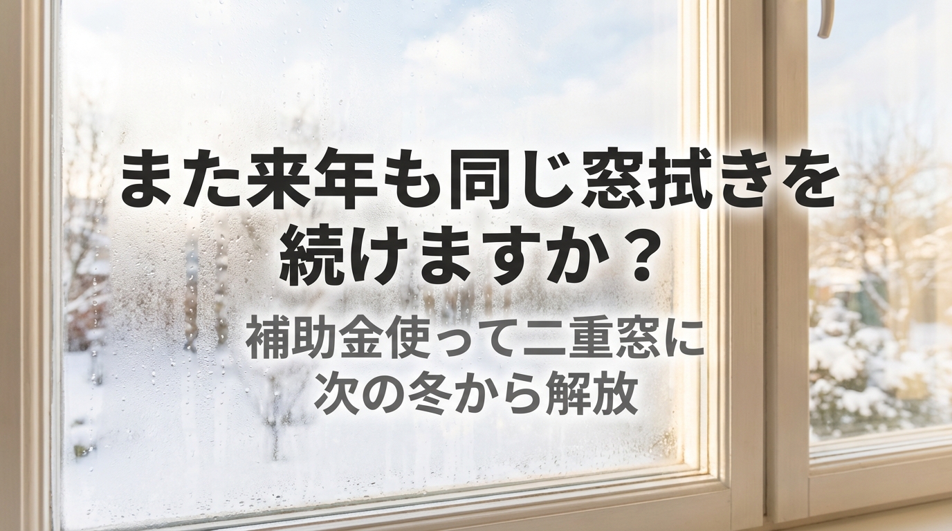 2026年補助金あり｜二重窓リフォーム